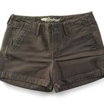 Old Navy  Shorts Womens Dark Brown Boyfriend Cuffed Pockets Belt Loops Size 4 Photo 3