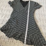ZARA  W&B Collection Striped Crochet Faux Wrap Dress Green/White (Medium) beach Photo 7