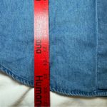 Victoria Jones Women Denim Top Size PM Christmas Toy Soldier Embroidered Velvet Blue Photo 8