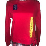 IZOD  red, black & white one-piece‎ layered look sweatshirt small NWT Photo 0