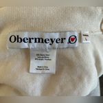 Obermeyer  Womens L‎arge Merino Wool Blend Turtleneck Sweater in Ivory Photo 2
