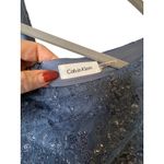 Calvin Klein  Blue Lace Sparkle Cocktail Dress - Size P Photo 2