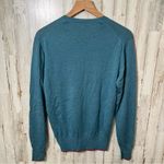 Burberry  Brit Teal 100% Extra Fine Merino Wool Round Neck Sweater Womens Medium‎ Photo 4