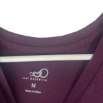 LOGO By Lori Goldstein LOGO Lori Goldstein Women's Size Medium Dark Purple Long Sleeve Soft V Neck Top Photo 4