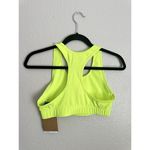 The North Face  Sports Bra Womens Size Medium Elevation Bra Neon Green Spell Out Photo 1