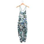 Free People  FP Movement Hot Shot Onesie Printed Evergreen Harem Jumpsuit XS Photo 3