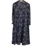 LuLaRoe π΅ Sale 3/$25 NEW SARAH BLUE WHITE CARDIGAN ROSE FLORAL PRINT DUSTER XL Photo 2