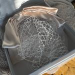 New Kristin Ess ivory veil headband box wedding bow Photo 1