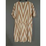Lou & grey for Loft Brown Sugar Cream Ikat Self Tie Romper Womens Size XL Photo 8
