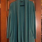 Gibson  shawl collar Teal Open Front Cardigan Sweater medium Photo 0