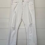 Anthropologie Pilcro Women’s 31 White Slim Boyfriend Jeans Photo 0