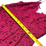 ASTR The Label Fuscia Lace Crochet Midi Lined Dress Wedding Guest Feminine L Red Size undefined Photo 10