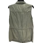 Altar'd State Vest Womens Small Olive Green Utility Zip Snap Pockets Gorpcore Photo 3