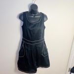 Love moschino  Women's Tea Length Dress Size‎ 8 Black Cotton Photo 3