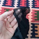 Mirella lace cap sleeve low v-back black ballet leotard Medium Photo 5