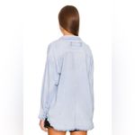 Free People  We The Free Blue Smock Oxford Shirt Size Extra Small Photo 1