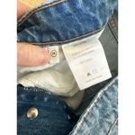 GRLFRND  - The Karolina High Rise Straight Crop Distressed Ripped Jeans in Blue Photo 2