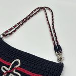 The Sak Crossbody Shoulder Bag Blue Crochet Woven Sling Purse Removable Strap Photo 8