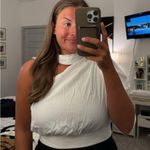 DO+BE  white one shoulder satin top, new with tags!!! Photo 2