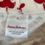 Hanna Andersson Adult Long John Pant Size Medium Dear Deer 42069 Red Photo 3