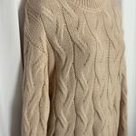 Dover Saddlery Cream Cable Knit Turtleneck Sweater (867) Photo 2