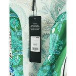 SheIn NWT Satin Paisley Shirt Dress Medium Green Baddie Loud Luxury Glam Regency Chic Photo 4