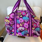 Vera Bradley Large DUFFLE BAG Multi Floral Butterfly French Country Boho NWOT Photo 2