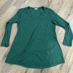 NWOT Hunter green poetsky xl long sleeve v neck Photo 0