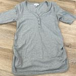 Isabel XS maternity gray ribbed shirt Size undefined Photo 0