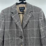 Escada Sport Plaid Blazer Jacket‎ Women's Size 40 Gray Checkered Career Photo 1