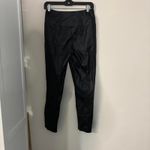 Cavalini Black Pleather Legging Pants Pull on Moto Stretch Photo 3