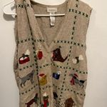 Studio Works  vintage Christmas dog and cat vest large Photo 0