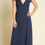 Modcloth You're Flowing Places Dark Blue Maxi Dress Size 2 NWT!!! Photo 0