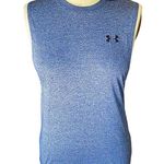 Under Armour  Sleeveless Blue Activewear T-Shirt Loose Tank Top ~ Women's SMALL Photo 1