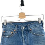 Levi's  Deconstructed Mini Skirt Medium Wash Denim Jean Size‎ 28 Photo 2