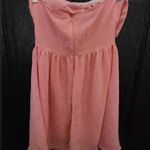NWOT Unbranded Pink Strapless Sheer Bow Front Dress No Size Estimated Small Photo 1