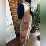 Solitaire Like new!  Floral Suede Vest Photo 3
