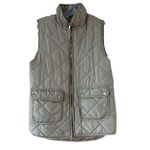 Beige Sleeveless Puffer Vest Tan Photo 0
