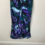 Kobi Halperin floral halter botanical silk Ruth midi dress size 12 vacation Blue Photo 5