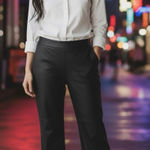 Vince Camuto  Women’s Stretch WIDE LEG Pleather Pull-On Pants NEW Black Size XL Photo 0