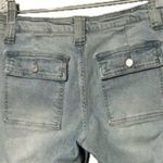 KanCan Womens High Rise Jeans Size 9 Blue Light Wash Relaxed Loose Fit Raw Hem Photo 4