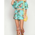 She & Sky blue Hawaiian TROPICAL DAYS TOP sz Large. Photo 2