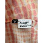 Sai Sankoh Riviera Shirt Dress Flowy Oversized Fit Orange White XL Long Sleeve Photo 3