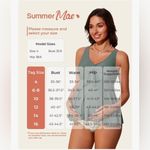 Summer Mae Maternity Green Tankini Floral Bottoms Ruffle 2 Piece Swimsuit 8 NWT Size undefined Photo 8