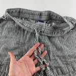 Old Navy  Black White Striped High Rise Linen Blend Pull On Shorts XS Photo 1