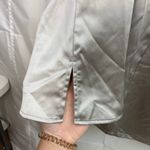 Wild Fable  women's metallic satin bell sleeve‎ bodycon square neck mini dress S Photo 1