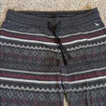 Eddie Bauer  Charcoal Fair isle Sleep Pants, Medium, EUC Photo 1