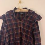 BLANK NYC  flannel blouse longsleeve size L Photo 2