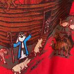 Hanes Vintage God Keeps His Promises Noah’s Ark Red Sweatshirt Sz L Photo 6