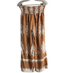 Boho Chic Brown and White Wide Leg Pants Size M Photo 5